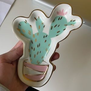cactus trinket dish